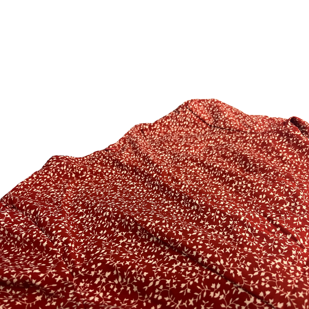 Shein Red Floral Dress