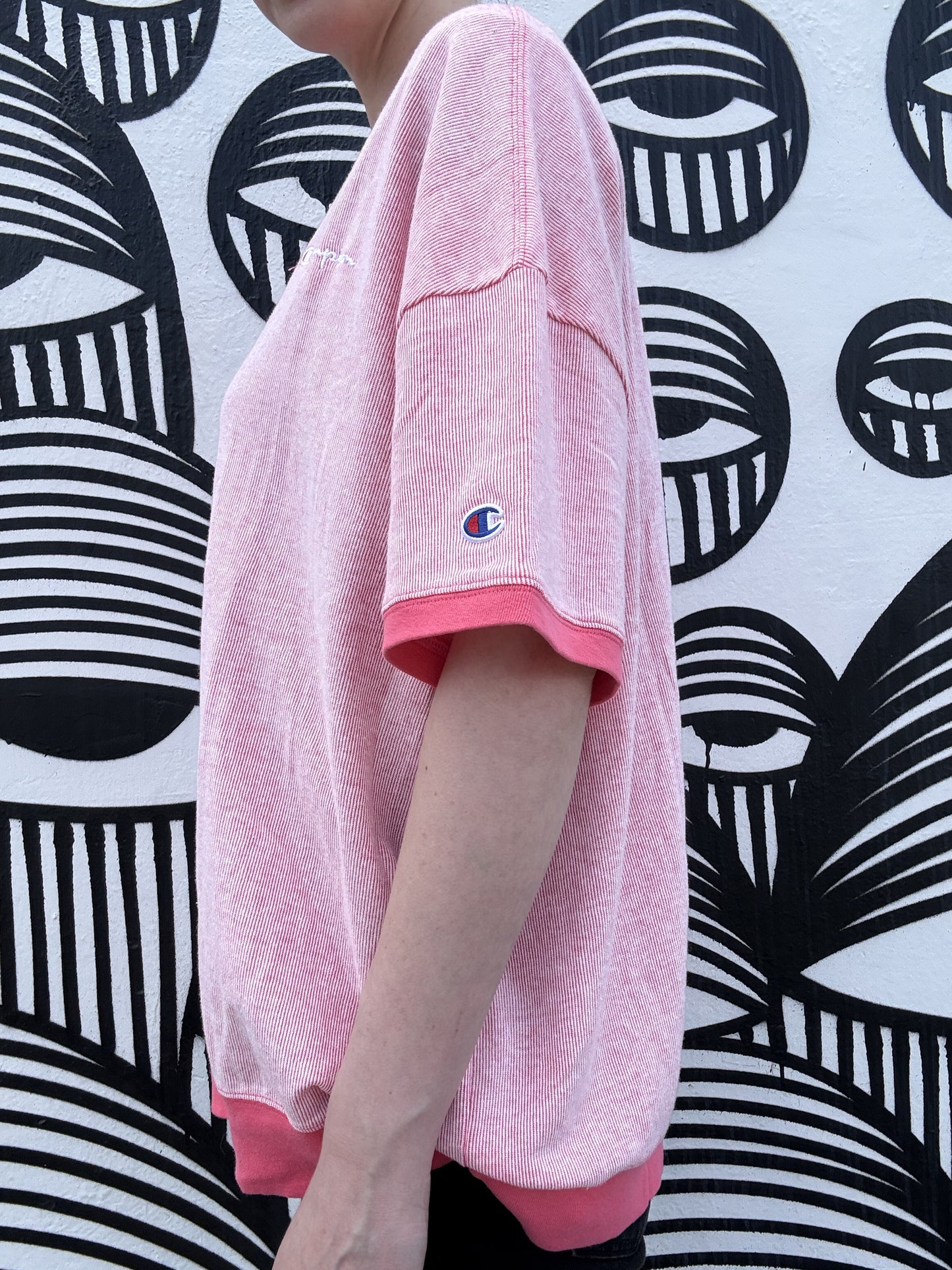 Men's Champion Pink Striped Shirt
