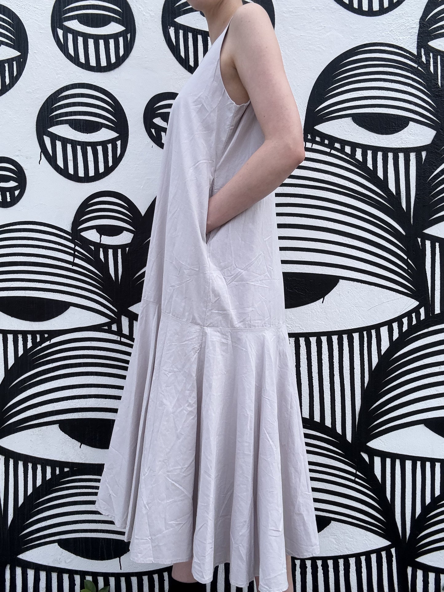 Sleeveless Grey Dress