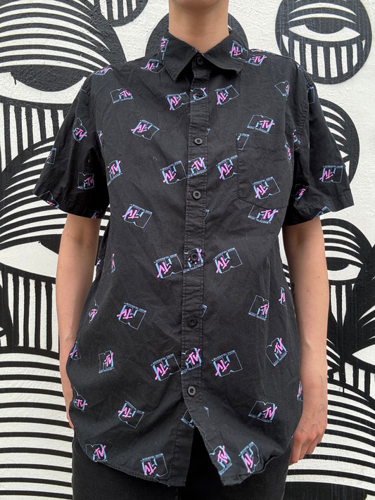Men's MTV Short Sleeve Button Down