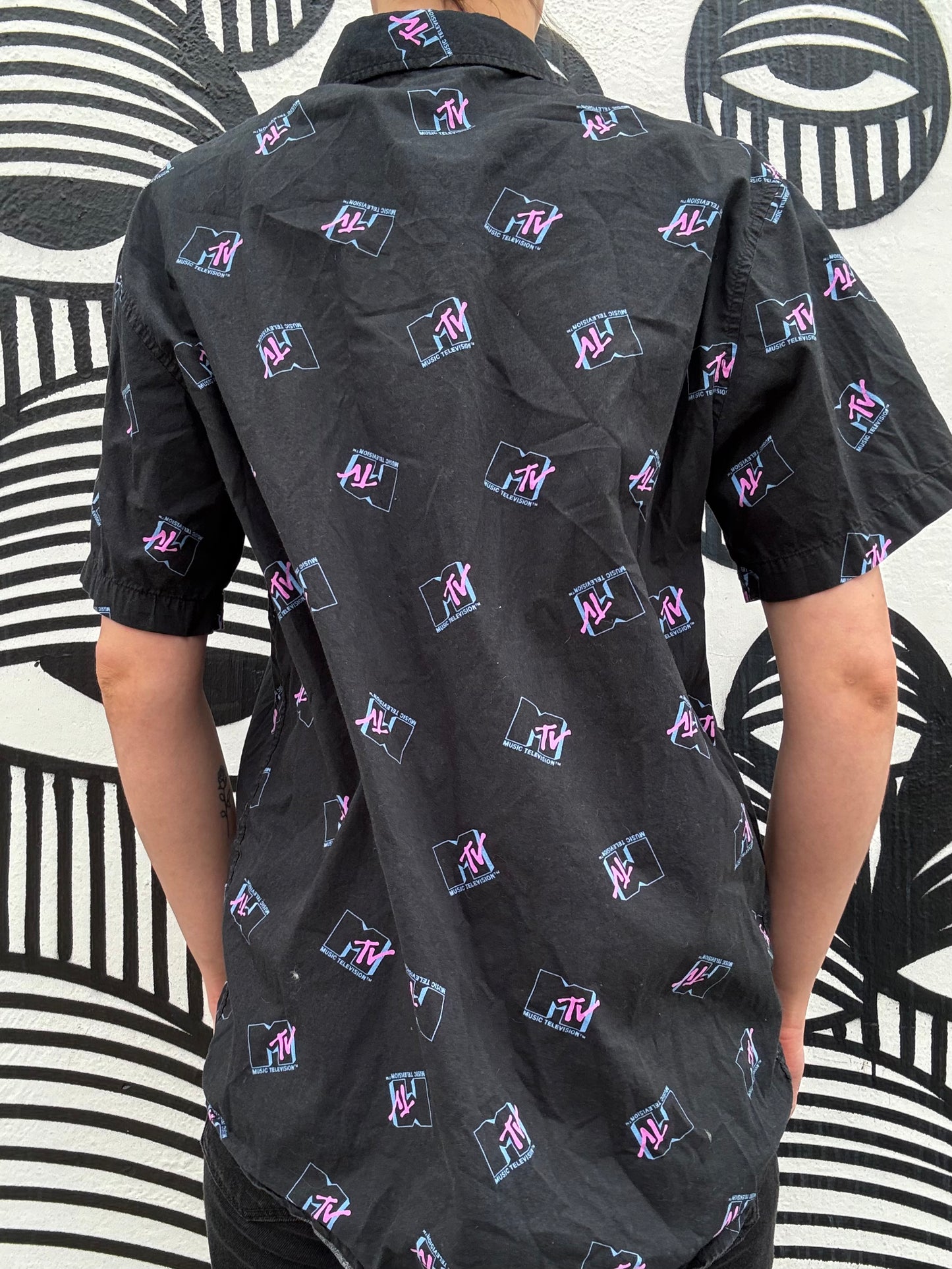 Men's MTV Short Sleeve Button Down