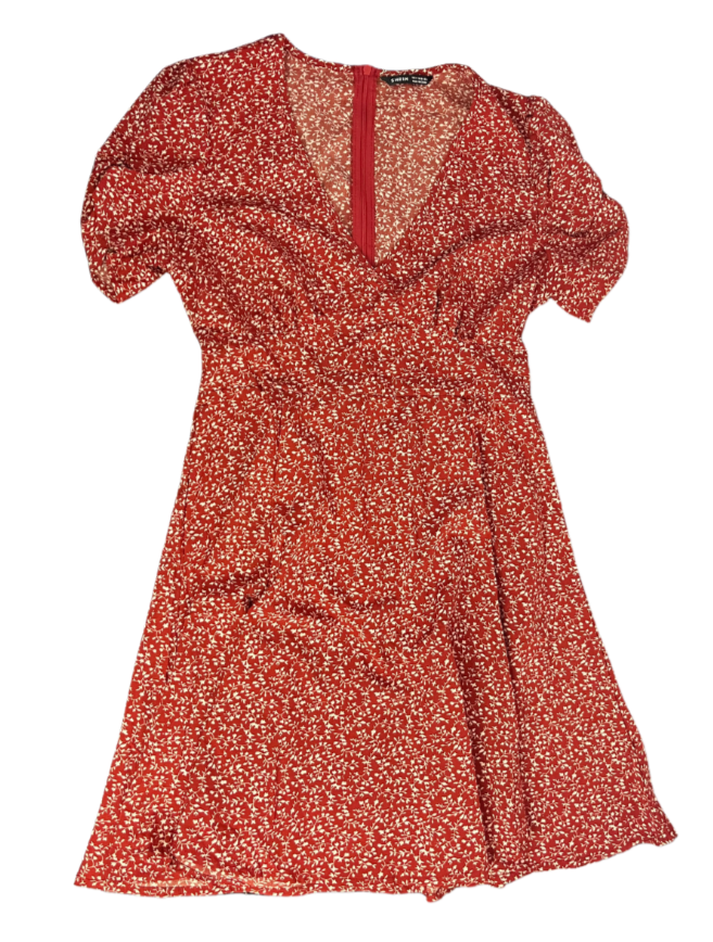 Shein Red Floral Dress
