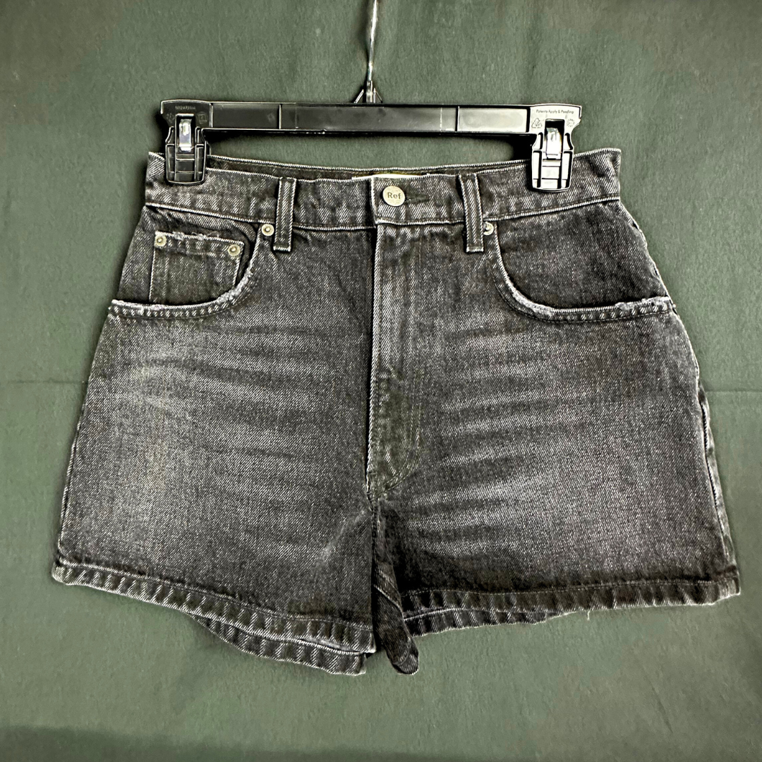 Reformation Black Vintage Jean Shorts