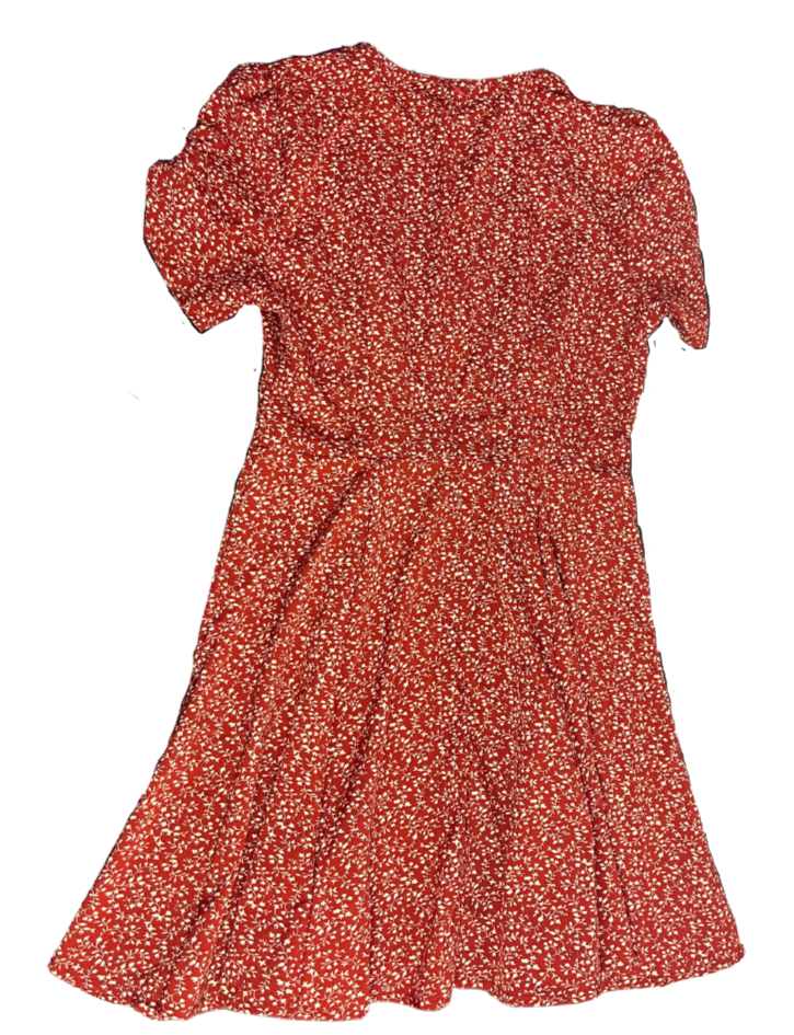 Shein Red Floral Dress
