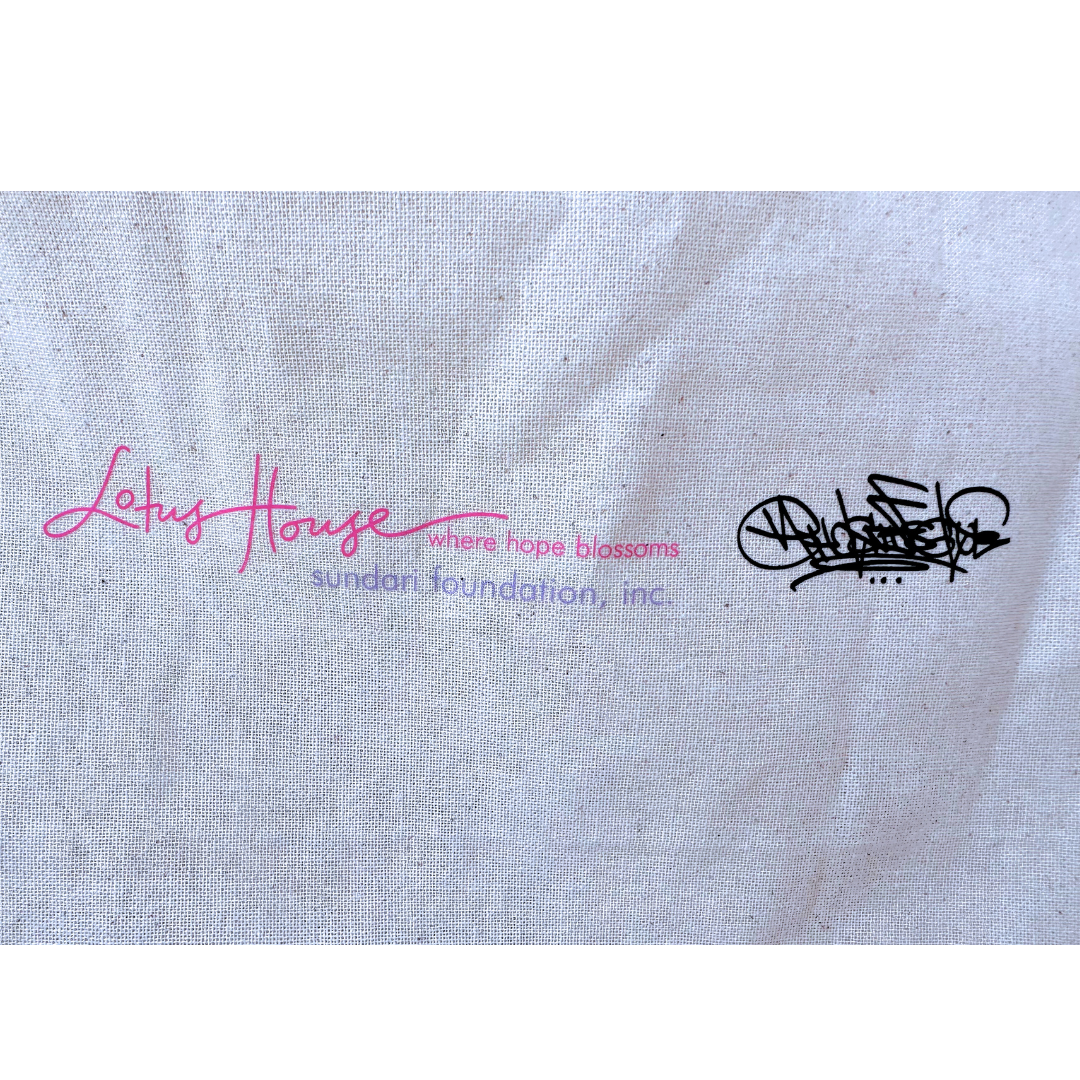 Lotus House x AHOL SNIFFS GLUE Canva Tote Bag