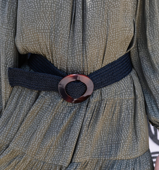 Black Braided Belt